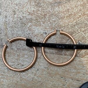 ASOS Rose Gold Hoop Earrings